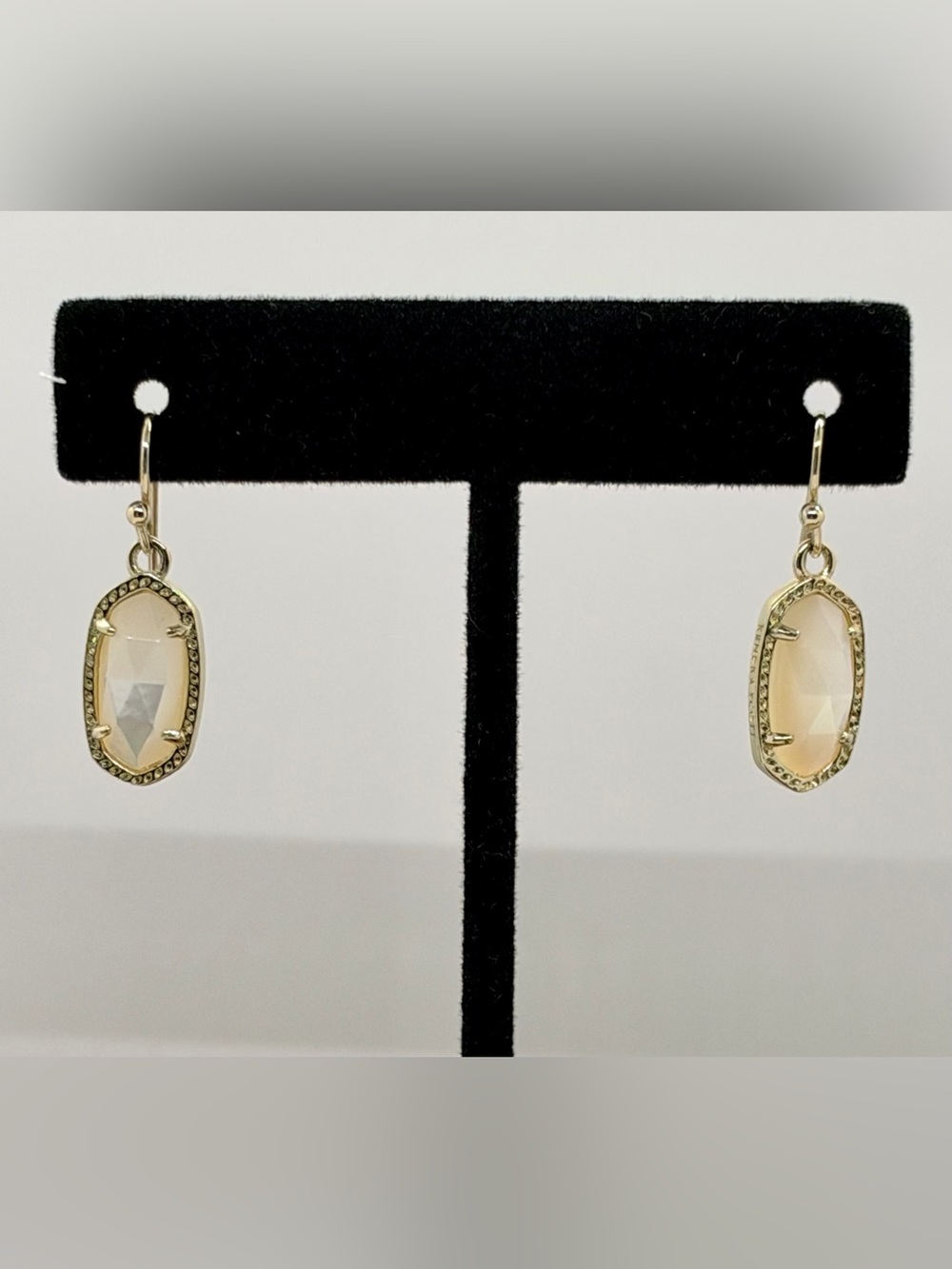 Kendra Scott Gold Lee in Ivory Mother of Pearl Earrings